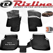 Rizline VW Jetta Sedan 2011 - 2015 Arası Siyah 4 Parça Set 3D Havuzlu Paspas