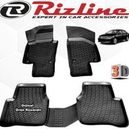 Rizline VW Passat B7 Sedan 2011 - 2015 Arası Siyah 4'lü Set 3D Havuzlu Paspas