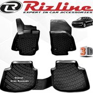 Rizline VW Passat B8 Sedan 2015 - 2020 Arası Siyah 4'lü Set 3D Havuzlu Paspas