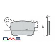 Rms Honda CBR 600 RR 2007 ve Sonrası Arka Fren Balata