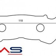 Rms Honda Nc 700 Integra Ön Fren Balata