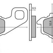 Rms Kawasaki ZX-10 R 2009 ve Öncesi Sinter Metal Arka Fren Balata
