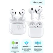 Robeve Air 4 Anc Kablosuz Bluetooth Kulaklık | Aktif Gürültü Engelleme (Anc), Hd Mikrofon, 42 Saat Pil, Dokunmatik Kontrol, Pop-Up Bağlantı Destekli - Renk