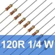 Robocombo 10 Adet 120 Ohm 120R 1/4 W Direnç