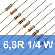 Robocombo 10 Adet 6R8 6.8R 1/4 W Ohm Direnç