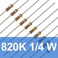 Robocombo 10 Adet 820K 1/4 W Direnç