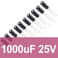 Robocombo 1000uF 25V 10 Adet Elektrolitik Kondansatör