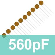 Robocombo 560pf 10 Adet Seramik Kondansatör