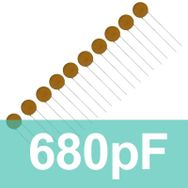 Robocombo 680pf 10 Adet Seramik Kondansatör