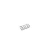Robocombo Hipaş 607 69x132x25 mm Şeffaf Plastik 10 Bölmeli Kapaklı Kutu