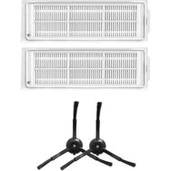 Robotyedek Xiaomi Mop 2 Pro Siyah Uyumlu 4 Parça Yedek Hepa Filtre ve Yan Fırça