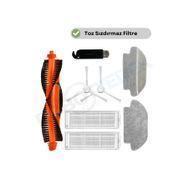 Robotyedek Xiaomi Mop Pro Styj02ym Beyaz Uyumlu 8 Parça Set Yedek Fırça Hepa Filtre Mop