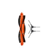 Robotyedek Xiaomi Mop Pro Styj02ym Siyah Uyumlu 3 Parça Set Yedek Ana Fırça ve Yan Fırça