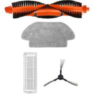 Robotyedek Xiaomi Mop Pro Styj02ym Siyah Uyumlu 4 Parça Set Yedek Fırça Filtre Mop