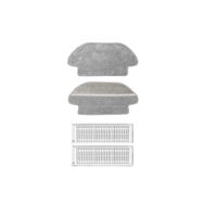 Robotyedek Xiaomi Mop Pro Styj02ym Siyah Uyumlu 4 Parça Yedek Mop ve Hepa Filtre