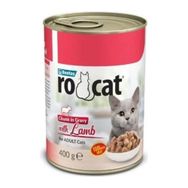 Rocat 3x400 gr Kuzu Etli Yetişkin Konserve Kedi Maması