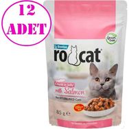Rocat Somonlu 12x85 gr Yaş Kedi Maması