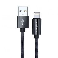 Rock Space R11 1 mt 2.4A Siyah Lightning Şarj ve Data Aktarım Kablosu