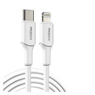 Rock Z18 PD 20 W 2 mt Beyaz Type-C To Lightning Hızlı Data Şarj Kablosu