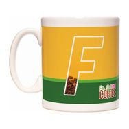 Rock'n Fox F Harfli Kahve Tasarımlı Baş Harf First Coffee Kupa Bardak