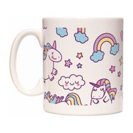 Rock'n Fox Unicorn Boynuzlu At Gökkuşağı Tasarım Kupa Bardak