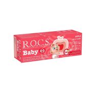 Rocs Baby 35 ml 0-3 Yaş Florürsüz Elma Püresi Diş Macunu