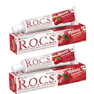 Rocs Teens Yaban Çileği 2x60 ml Diş Macunu
