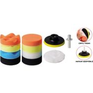 Rodex 115 mm 11 Parça Pasta Cila Polisaj Süngeri Pedi Seti
