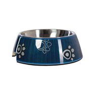 Rogz 160 ml Mavi Bowlz Bubble Pati Desenli Kedi ve Köpek Mama ve Su Kabı