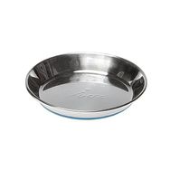 Rogz 200 ml Mavi Catz Bowlz Anchovy Kaymaz Taban Çelik Kedi Mama ve Su Kabı