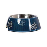 Rogz 700 ml Mavi Bowlz Bubble Pati Desenli Kedi ve Köpek Mama ve Su Kabı