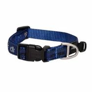 Rogz Fancy Dress Halsband Pati Desenli Lacivert 1.6x26-40 cm Medium Köpek Boyun Tasması