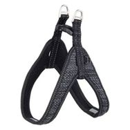 Rogz Utility Fast Fit Tuig Dolgulu Siyah 1.2x32 cm Xxsmall Köpek Göğüs Tasması