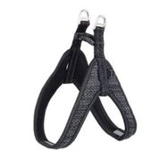Rogz Utility Fast Fit Tuig Dolgulu Siyah 1.6x41 cm Small Köpek Göğüs Tasması