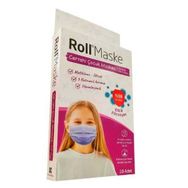 Roll 3 Katlı Mor 10'lu Kız Çocuk Cerrahi Maske