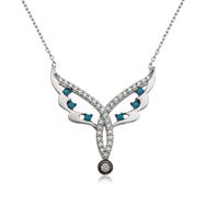 Rom Design 925 Ayar Peri Kanadı Kadın Gümüş Kolye