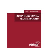 Roma Hukukunda Manus Kurumu - Duygu Tahan Orhan