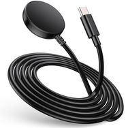 Rongep Xiaomi Mi Band 7/6/5 için Yedek Şarj Kablosu 100 Cm Uzunluk Güçlü Manyetik Bağlantı Stabil Tutuşlu Yüksek Verimli Deformasyona Karşı Dayanıklı USB Type Mi Band 7 Şarj Aleti Kablosu (Siyah)