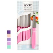Rooc 6'lı Renkli Meyve Bıçağı Seti
