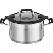 Rösle 91397 Silence Çap 20 cm Paslanmaz Çelik Cam Kapak Derin Tencere