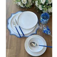 Rossev Modern Sade 24 Parça 6 Kişilik Yemek Takımı