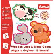 Rossie 48010-2 Ahşap İp Geçirme El Becerisi Oyunu