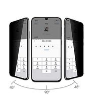 Rotaks Case Oppo A52 Hayalet Gizlilik Filtreli Tam Kaplar Ekran Koruyucu