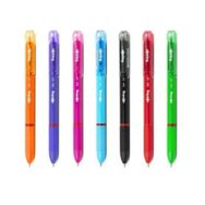 Rotring 0.7 mm Karışık 7 Renk (Turuncu-Mor-Pembe-Mavi-Siyah-Kırmızı-Yeşil) Jel Pilot Kalem