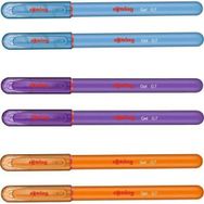 Rotring Jel Mürekkepli 3 Renk (Mavi-Mor-Turuncu) 6'lı Kalem Seti