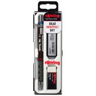 Rotring Tikky Mekanik Bordo 0.7 Kurşun Kalem Uç ve Silgi Seti