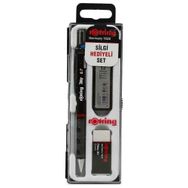 Rotring Tikky RD 0.7 mm Kahverengi Versatil Kalem + Silgi + 0.7 mm Kalem Ucu Okul Seti