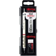 Rotring Tikky Uç Ve Silgi Seti, 0.7 mm Kalem 2b Uç Orta Boy Silgi Mekanik Kurşun Kalem