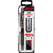 Rotring Tikky Versatil Kalem 0.5 mm Bordo Okul Seti Uç + Silgi