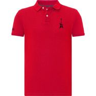 Routefield RFPUNK23 Punk Bordo Polo Erkek T-shirt